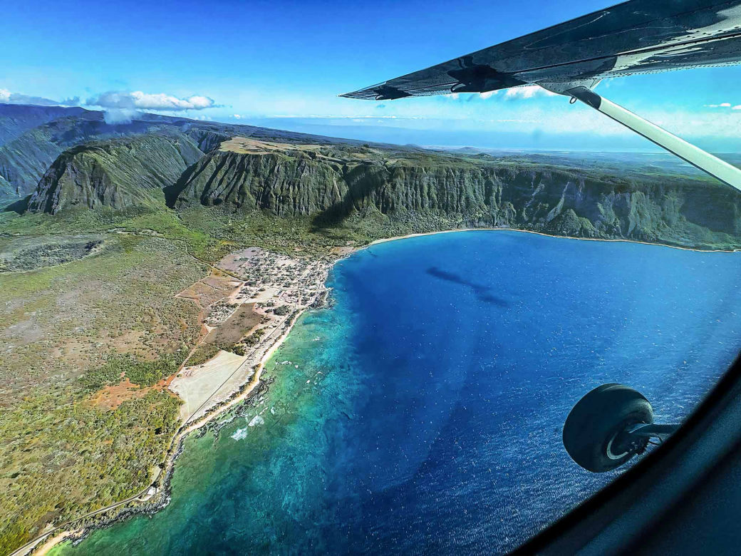 Kalaapapa on flight from Maui